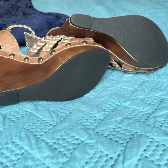 Aldo platform wedge strappy heels size 6.5 - Picture 8 of 10